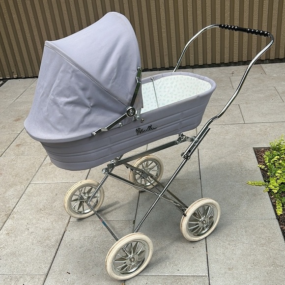 Silver Cross Vintage Collapsible Baby Pram Bassinet Stroller - Picture 1 of 14